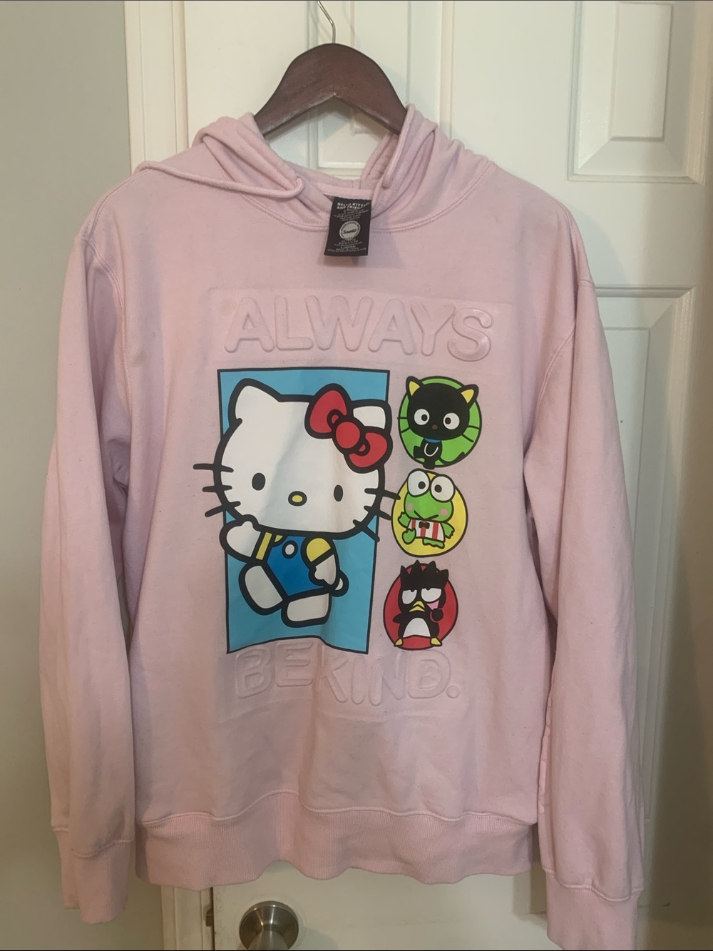 Hello Kitty Pink Graphic Hoodie - Picture 1 of 8